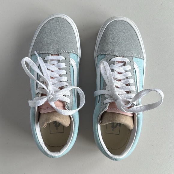 Vans Old Skool Pastel Colorblock Platform Shoes - Picture 2 of 16